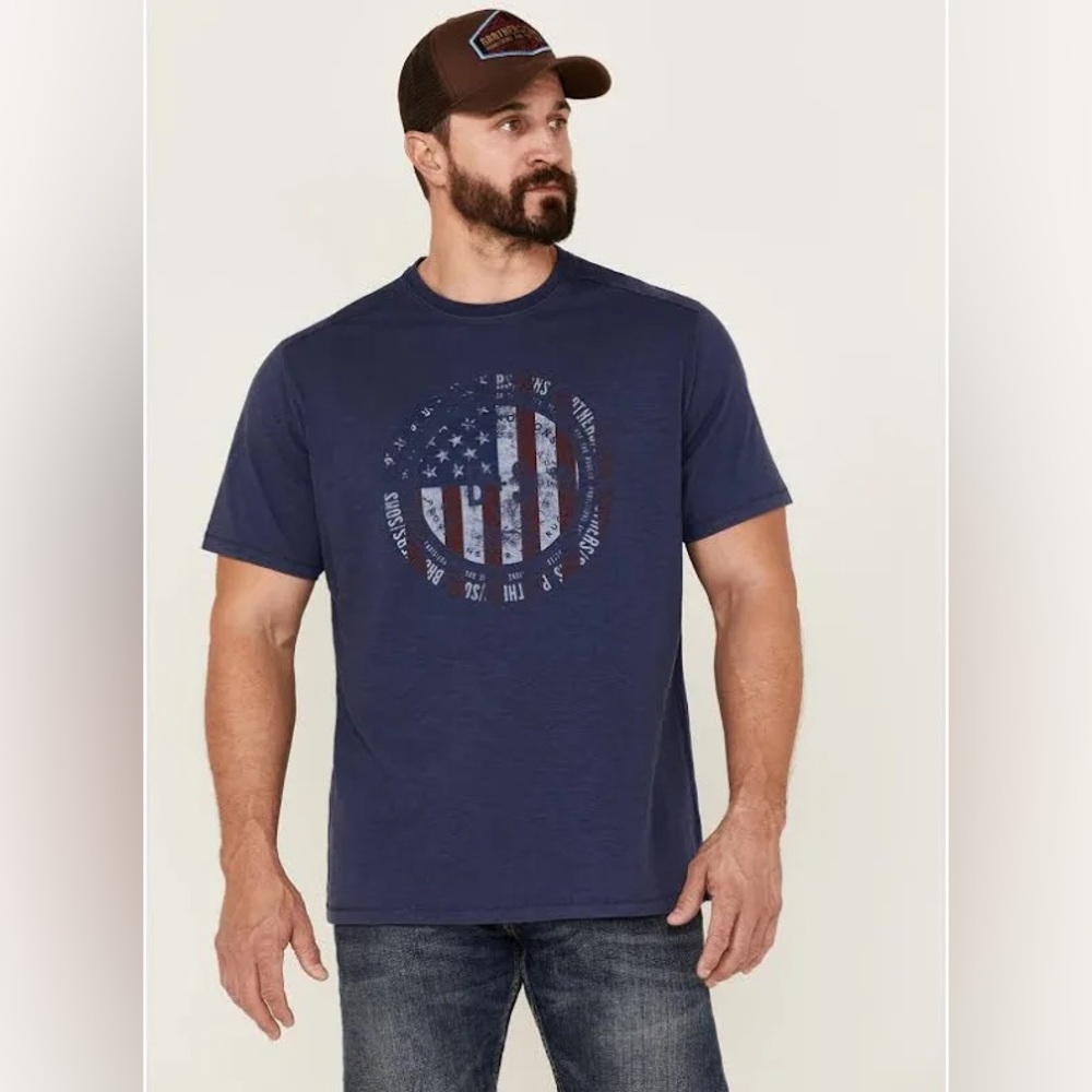 Brothers and Sons Badge Slub Graphic T-Shirt